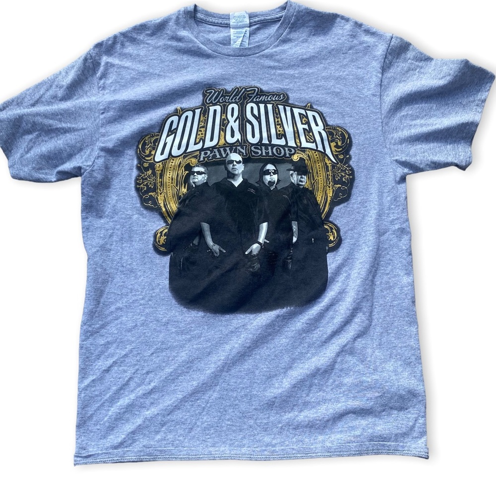 Pawn Stars Gold & Silver Gray Graphic Tee